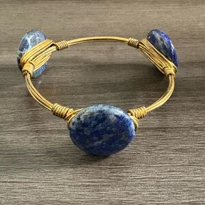 Sodalite Brass Wired Bracelet